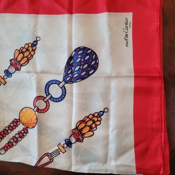 Cartier 100% silk scarf - Picture 2 of 3